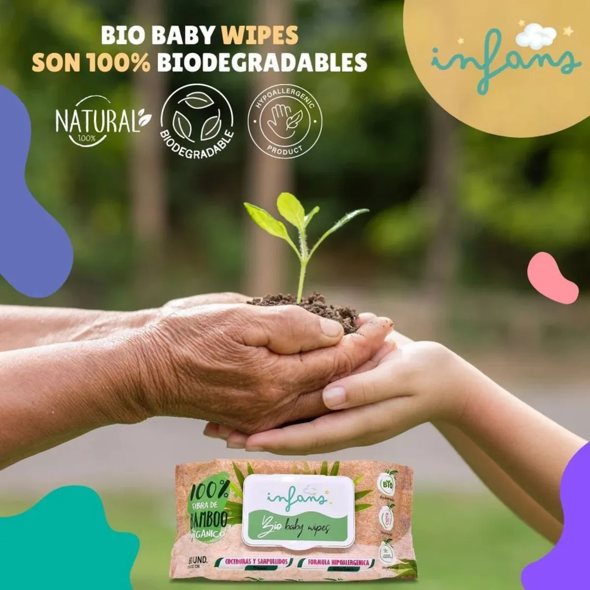 INFANS - Toallitas Húmedas Infans Bamboo 80 un