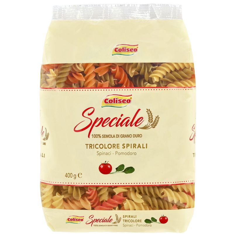COLISEO - Pasta Coliseo Spirali Tricolor 400 g