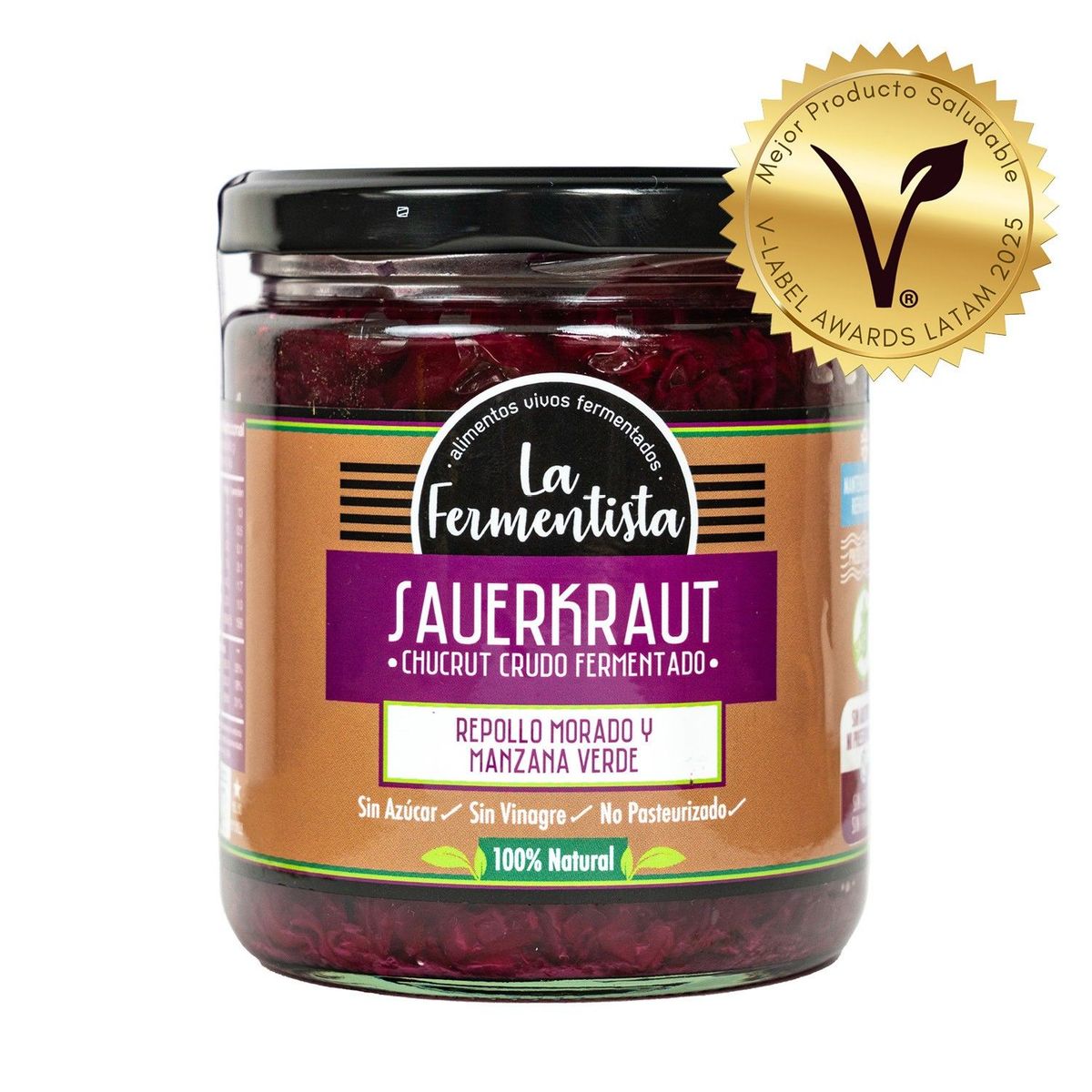 LA FERMENTISTA - Chucrut Fermentado Purpura La Fermentista 400 g