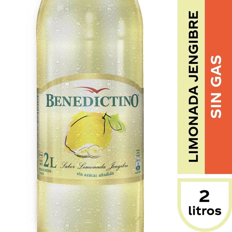 BENEDICTINO - AGUA SAB LIMONADA JENGIBRE BENEDICT 2 LT