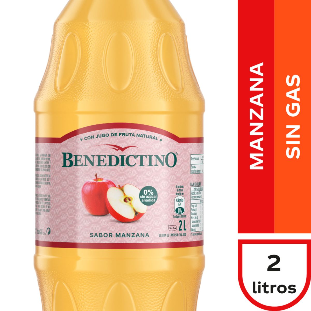 BENEDICTINO - AGUA SAB MANZANA BENEDICTINO 2 LT