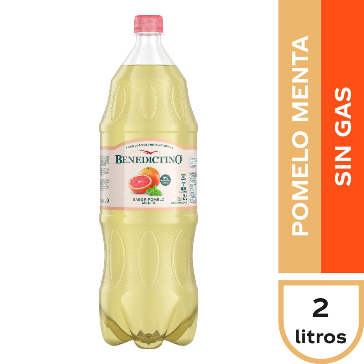 BENEDICTINO - AGUA SAB POMELO MENTA BENEDICTINO 2 LT
