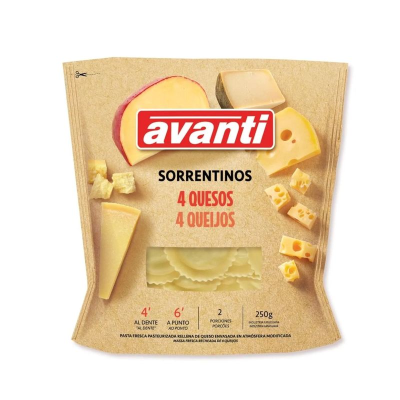 AVANTI - Pasta Sorrentino Cuatro Quesos Avanti 250 g