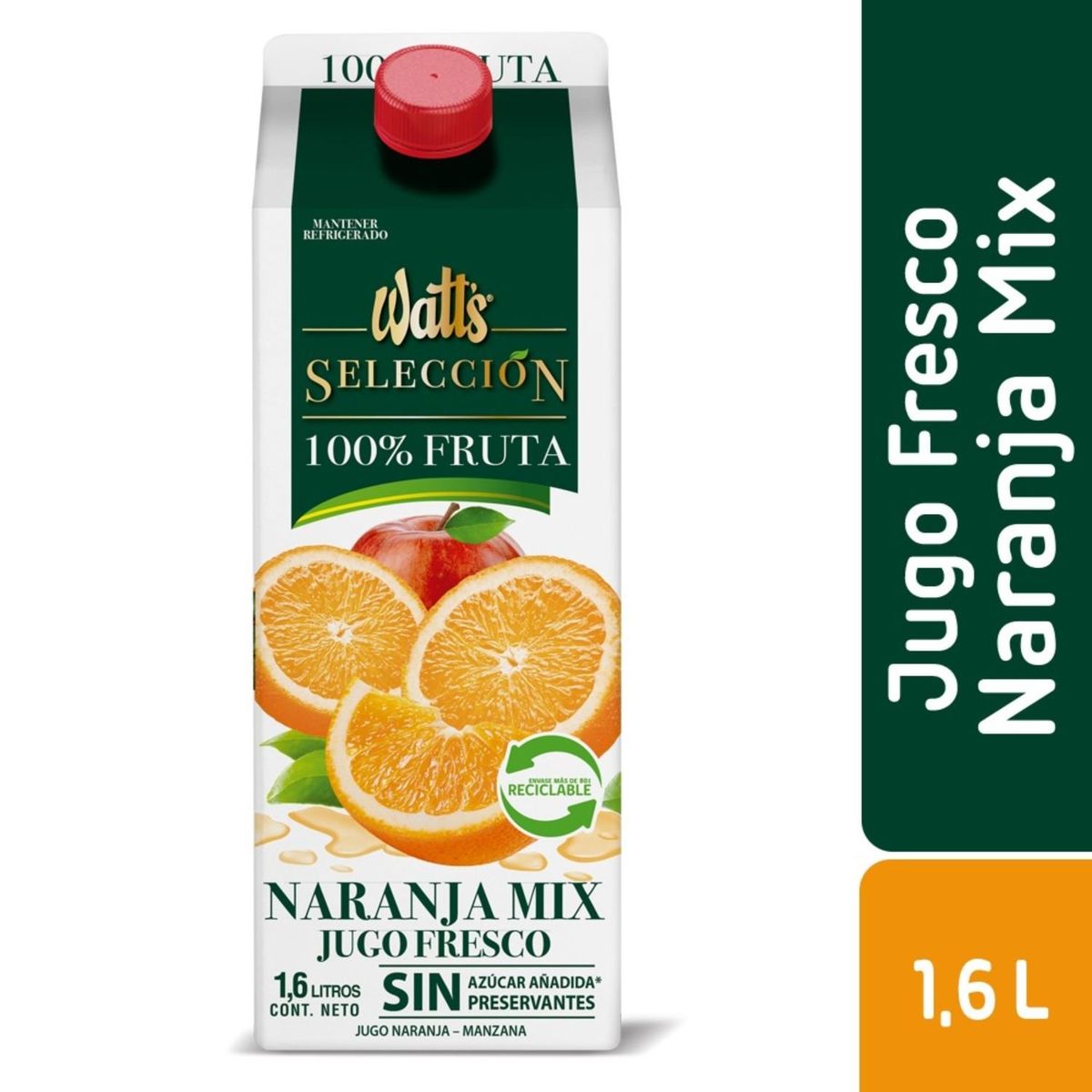 WATTS - Jugo Fresco Naranja Mix Selección Watts 1.6 L