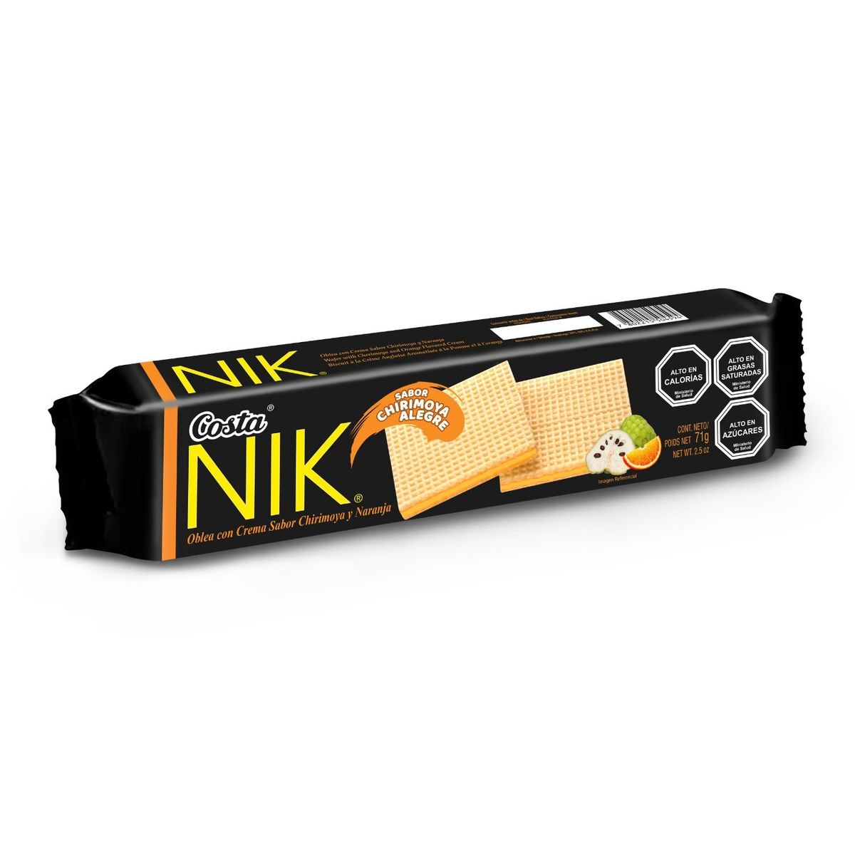 COSTA - Galleta Oblea Nik Sabor Chirimoya Alegre 71 g