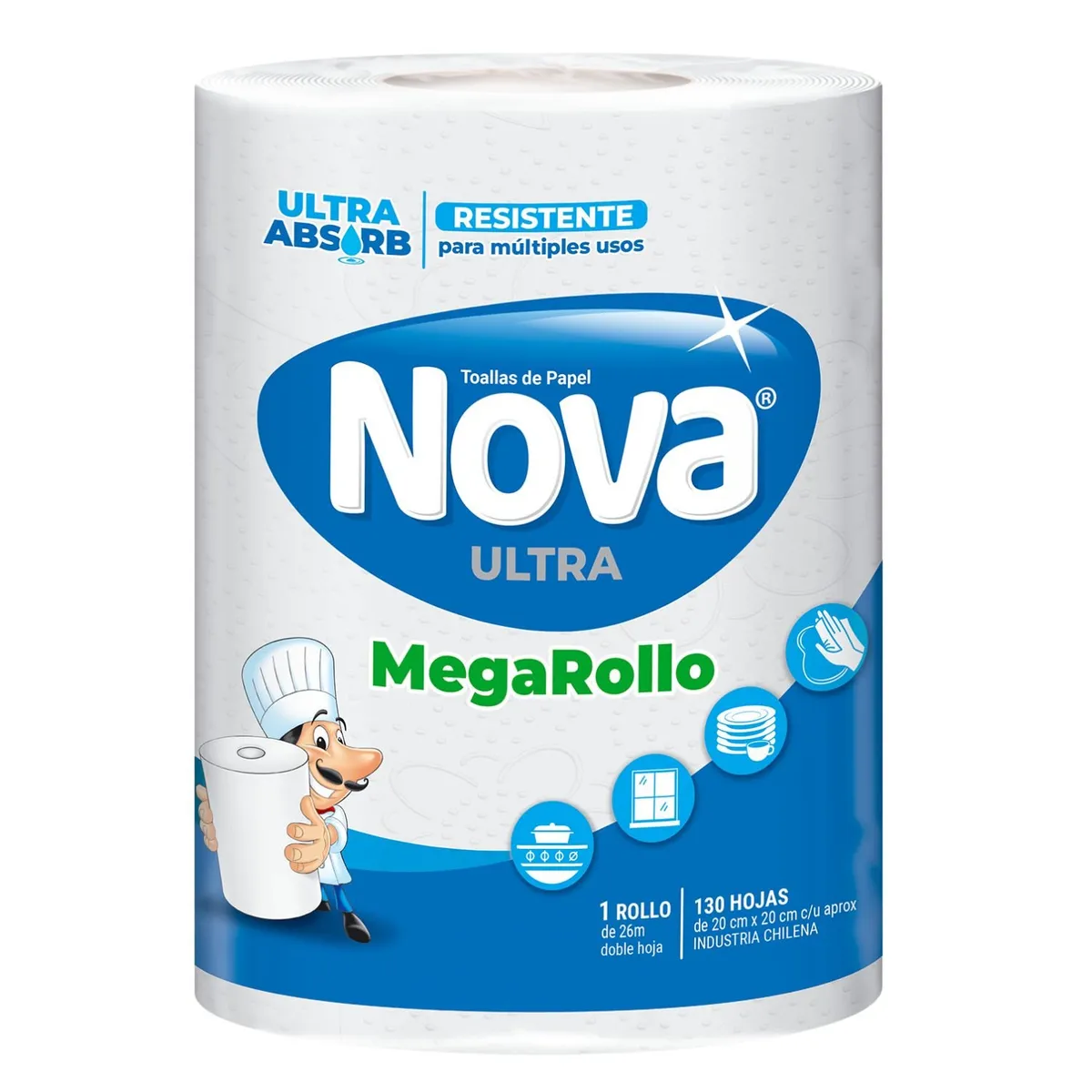 NOVA - Toalla de Papel Nova Mega Rollo 26 mts
