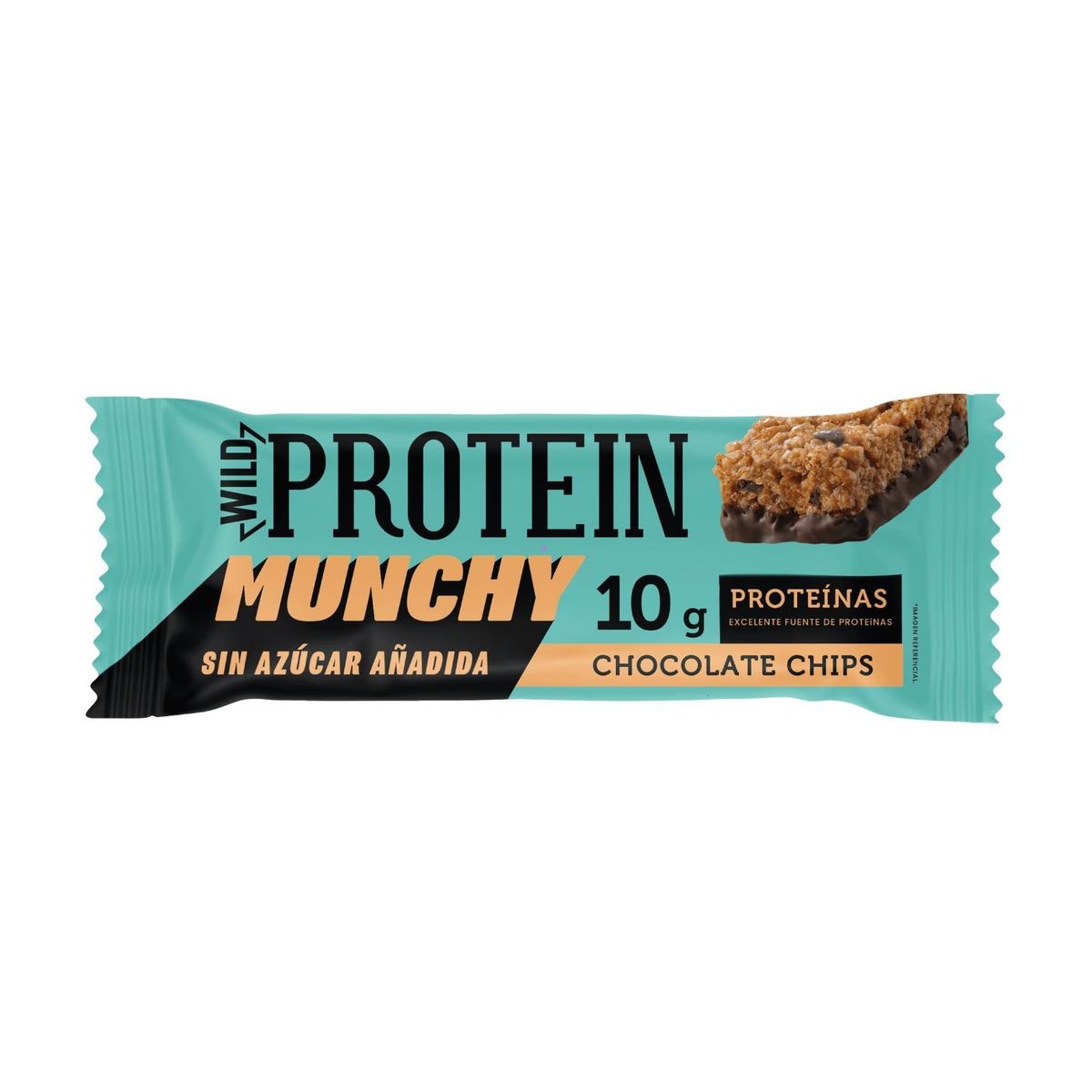 WILD PROTEIN - Barra de Proteína Munchy Sabor Chocolate Chips Wild Protein 30 g