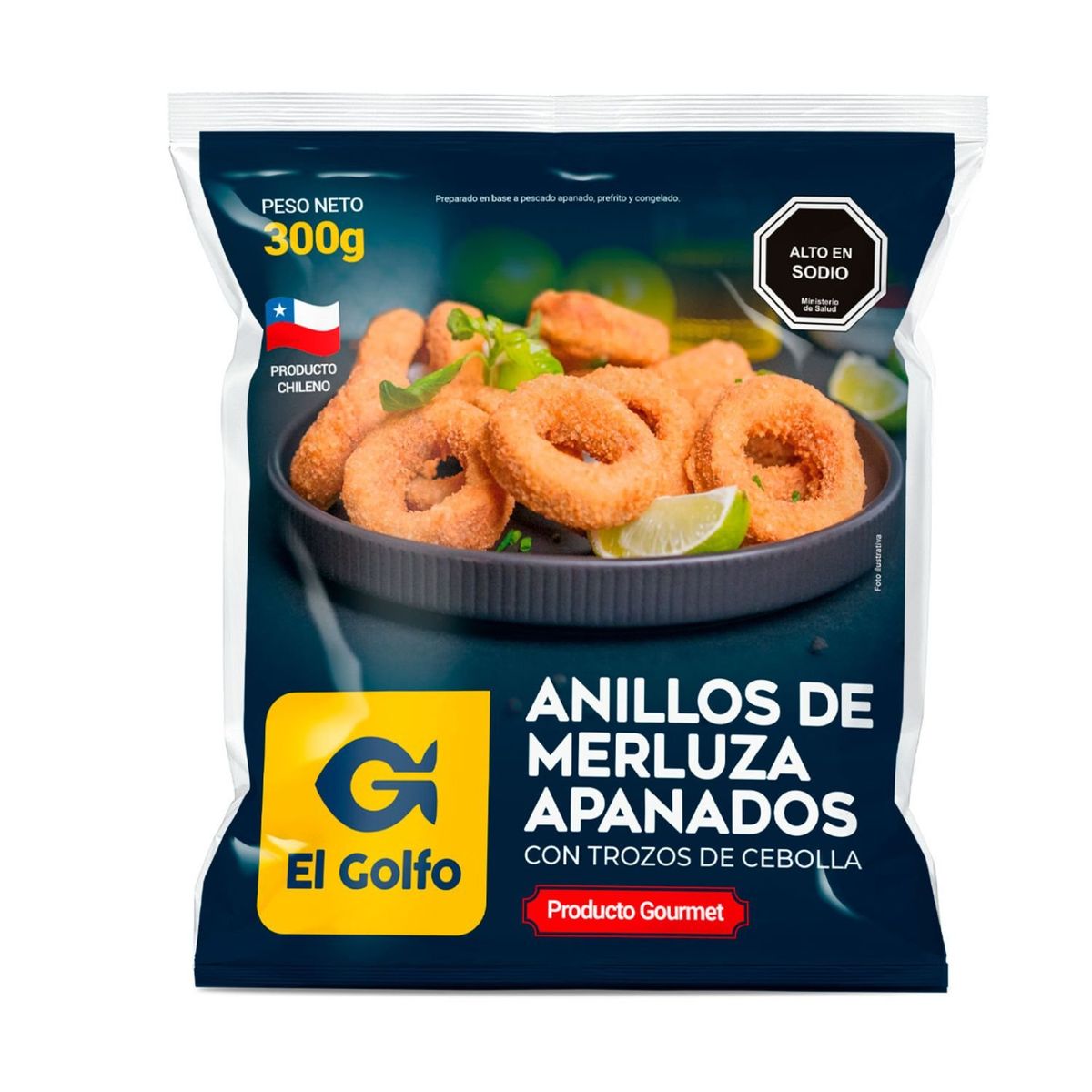EL GOLFO - Anillos de Merluza Apanados Congelados El Golfo 300 g