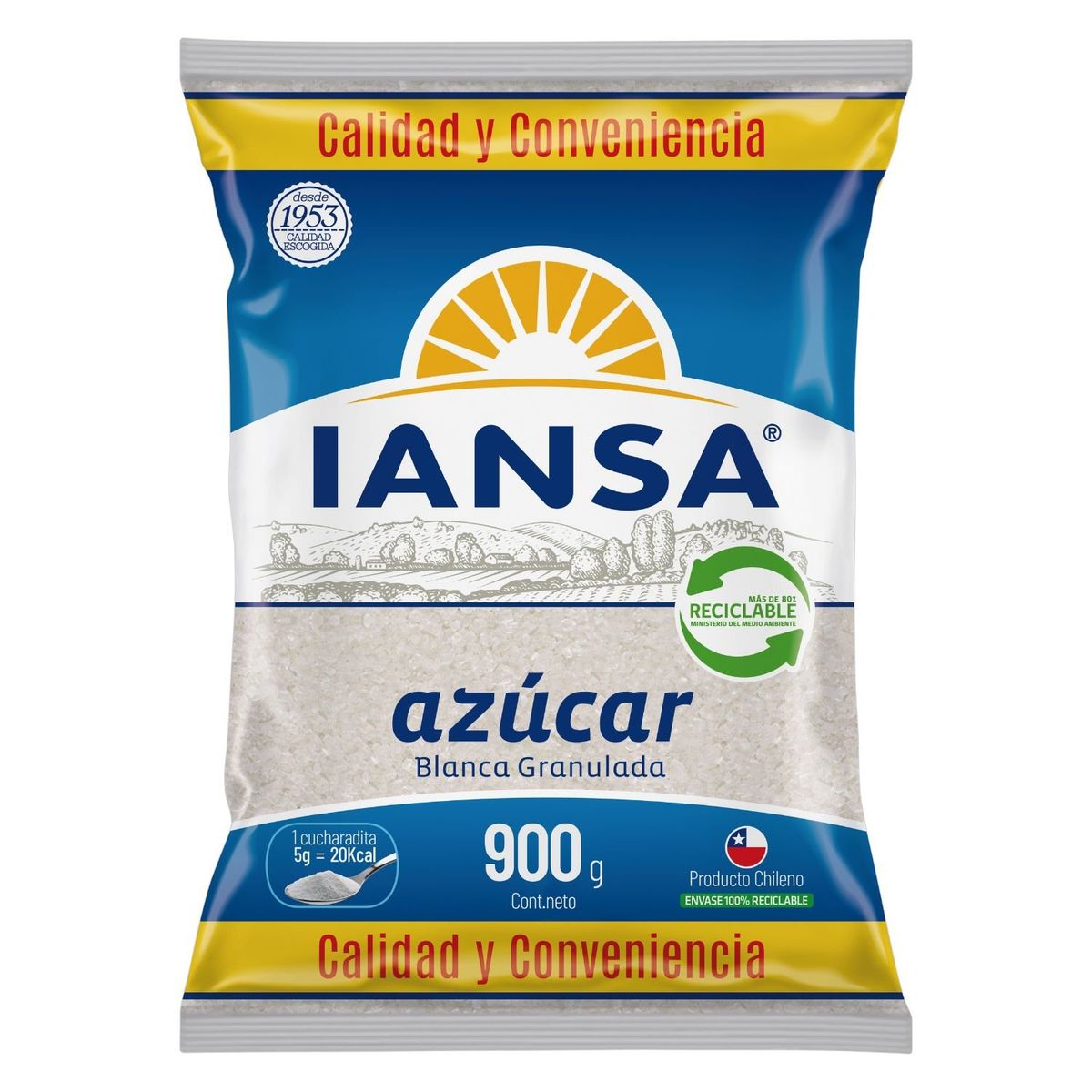 IANSA - Azúcar Granulada Iansa 900 g