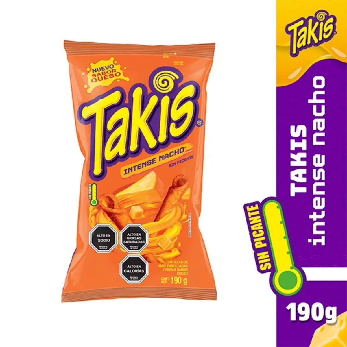 TAKIS - Tortillas de Maíz Takis Intense Nacho 190 g
