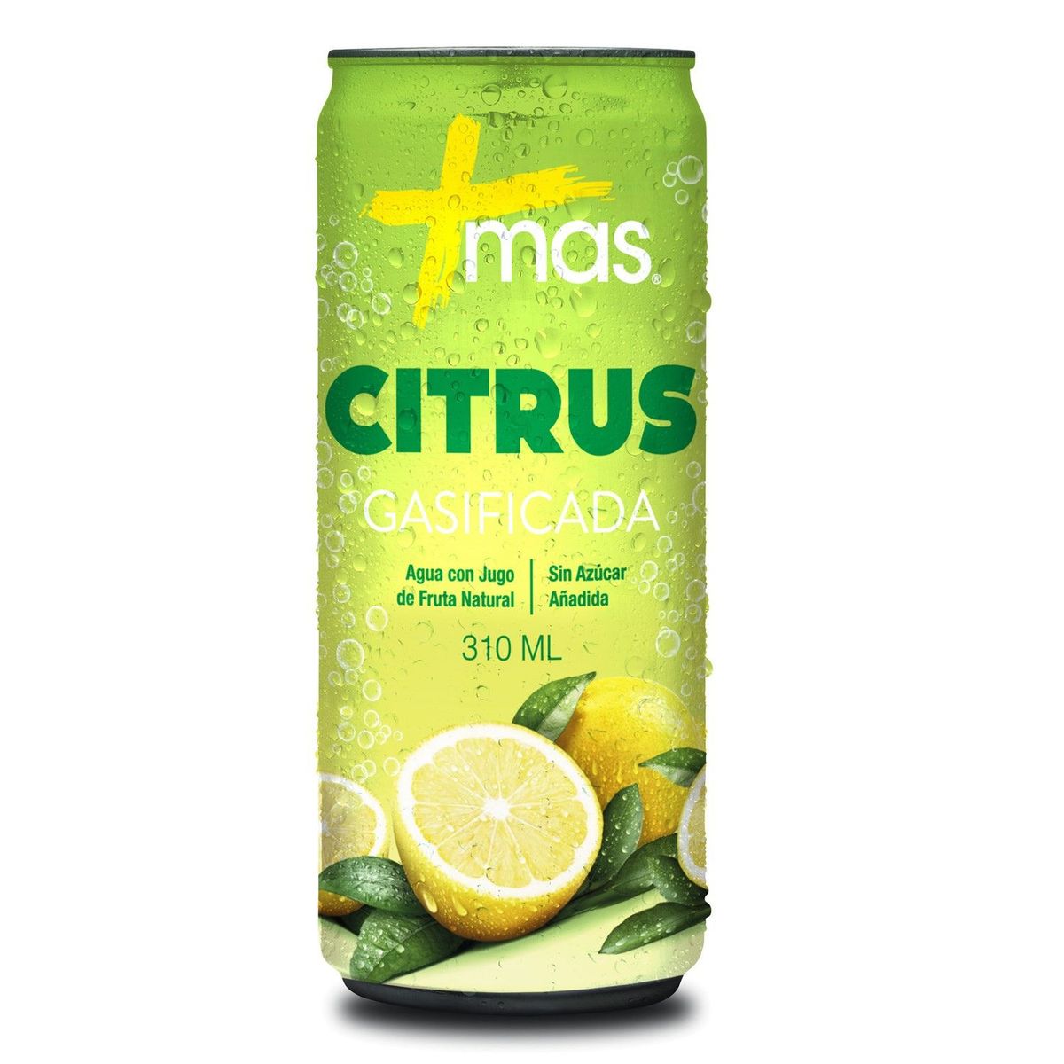 MAS - Agua con Gas Sabor Limón Citrus Mas 310 ml