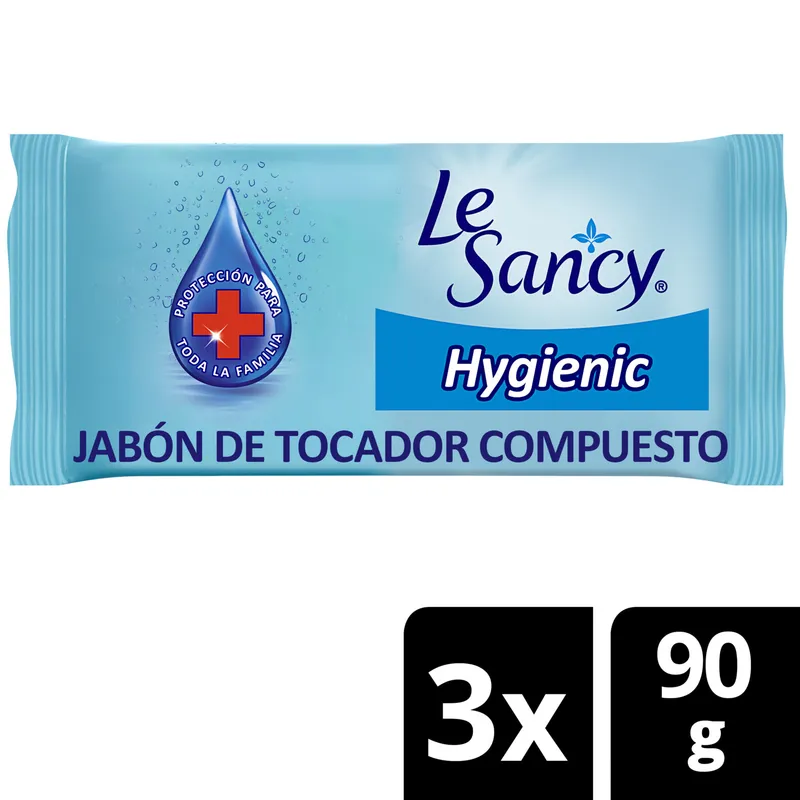 LE SANCY - Pack Jabón en Barra Hygienic Le Sancy 3 x 90 g