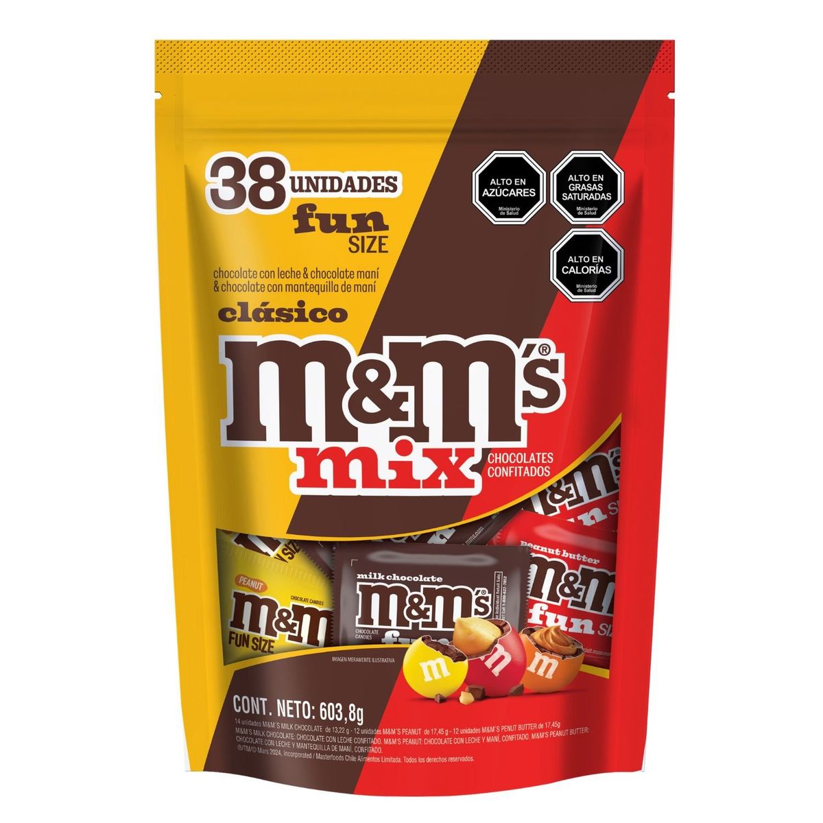 M&MS - Mix Chocolate con Leche Mix Clásico M&Ms 603.8 g