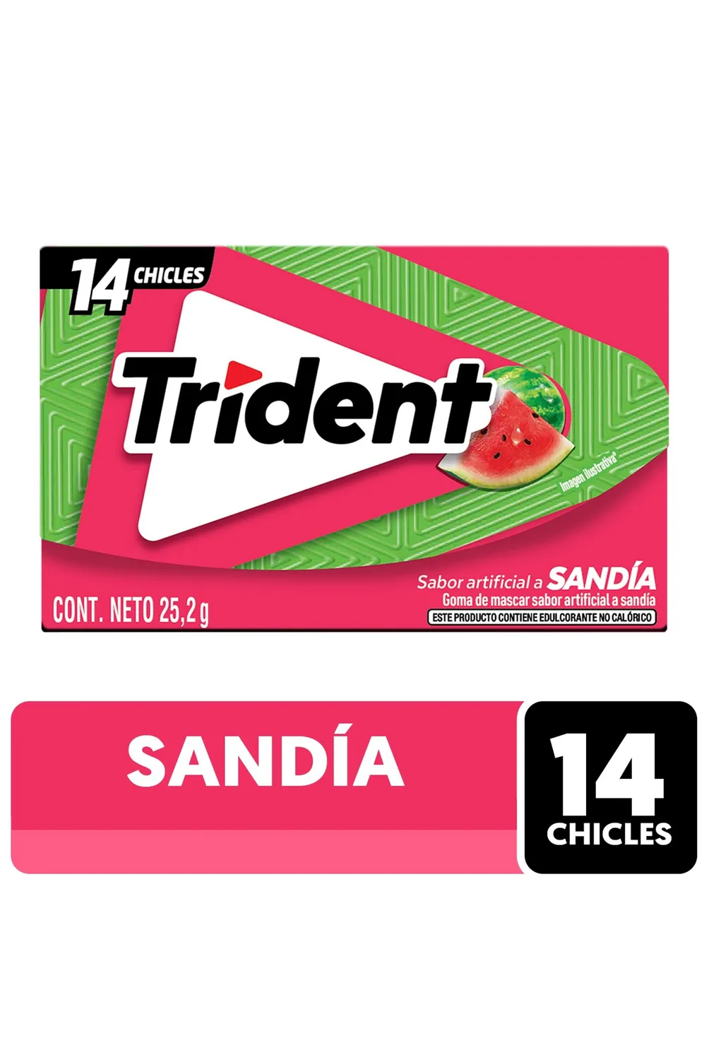 Chicle Trident Sabor Sndía 25.2 g | Tottus Chile