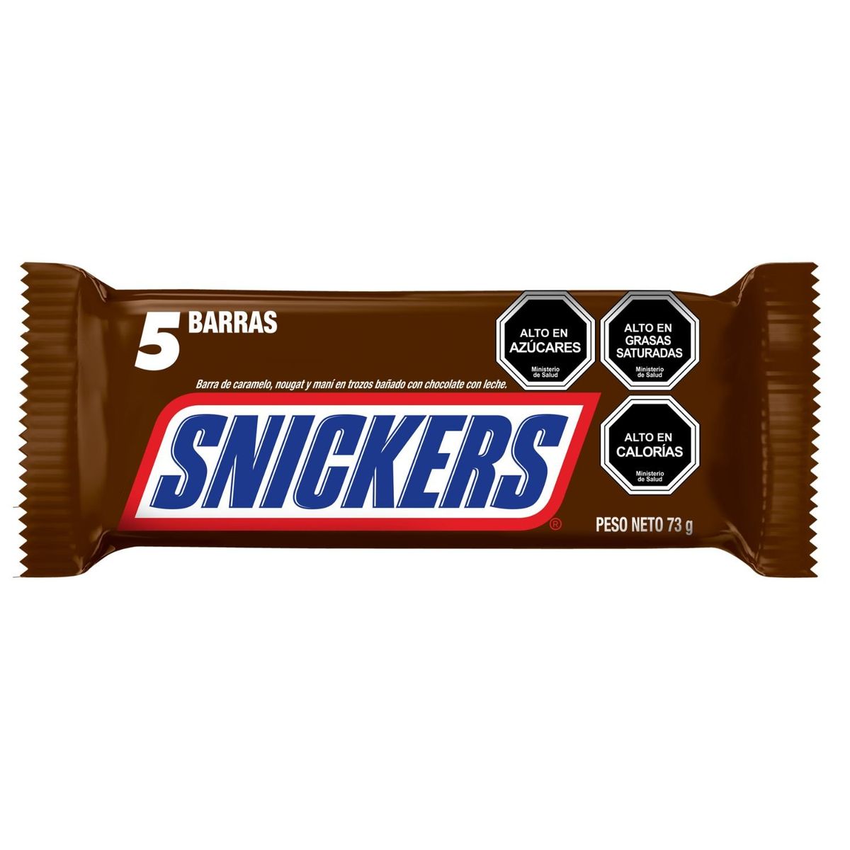 SNICKERS - Pack Chocolate en Barra Snickers 5 x 14.6 g
