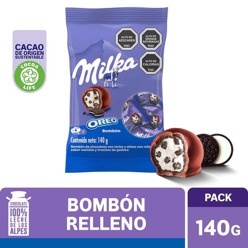 MILKA - Bombón Relleno Oreo Milka 140 g