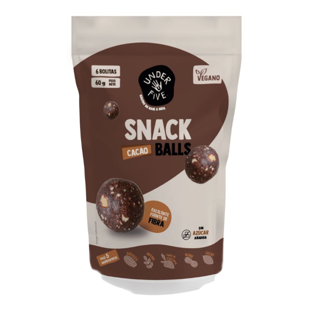UNDERFIVE - Snack Balls Cacao Underfive 60 g