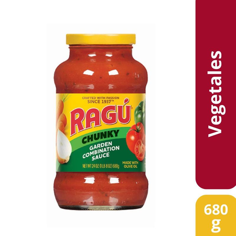 RAGU - Salsa de Tomate Vegetales Ragu 680 g