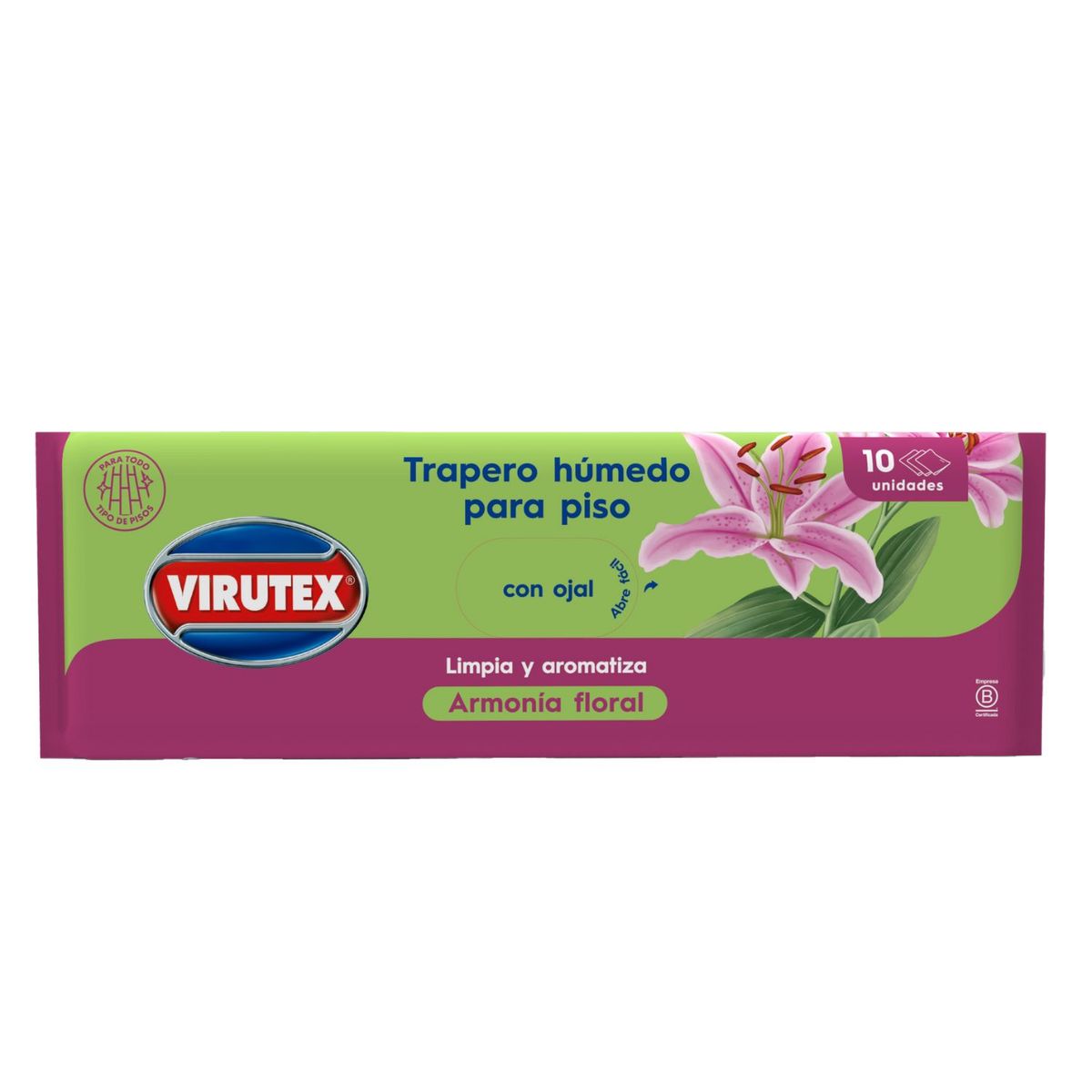 VIRUTEX - Traperos Húmedos Virutex Armonía 10 Un