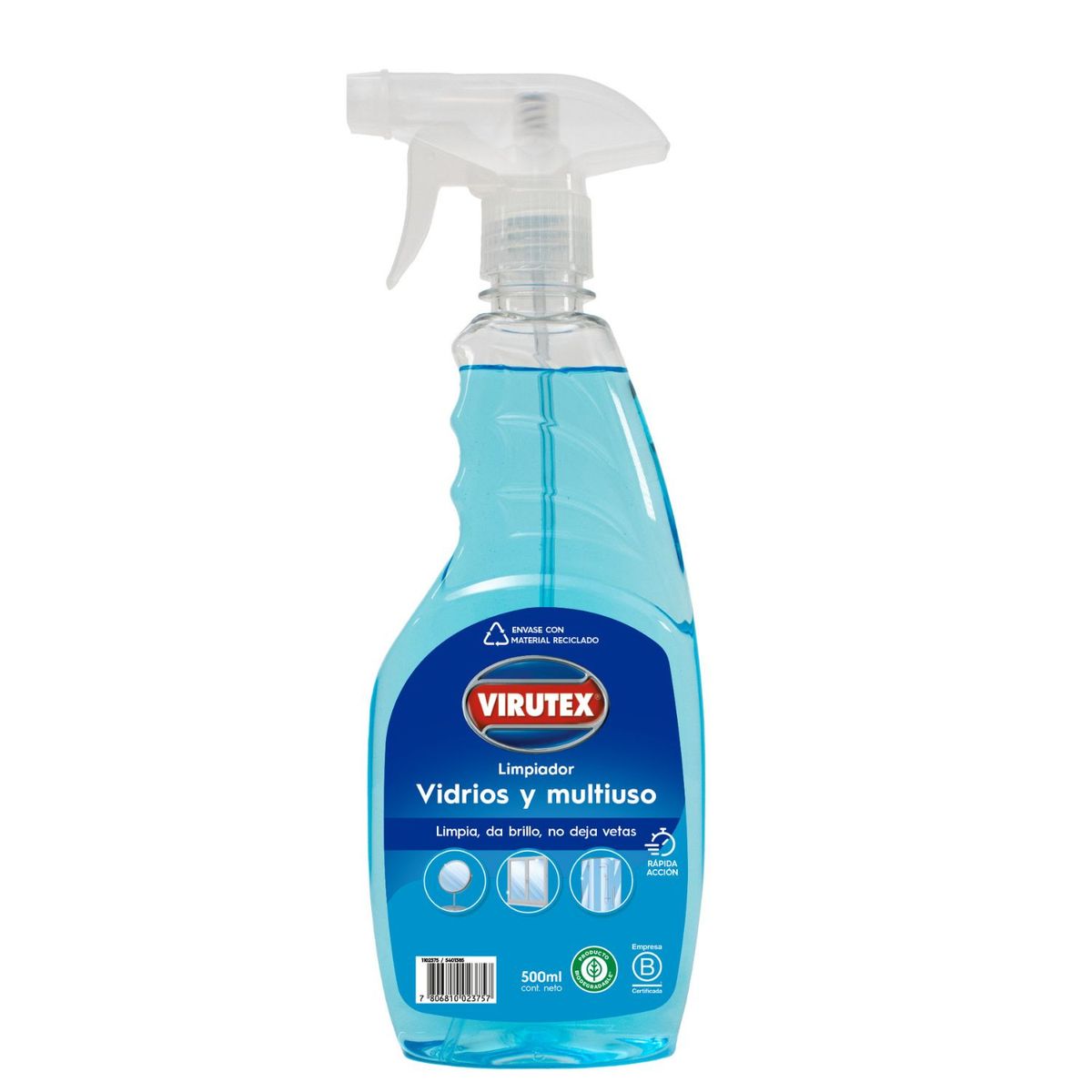 VIRUTEX - Limpiador de Vidrios Virutex 500 ml