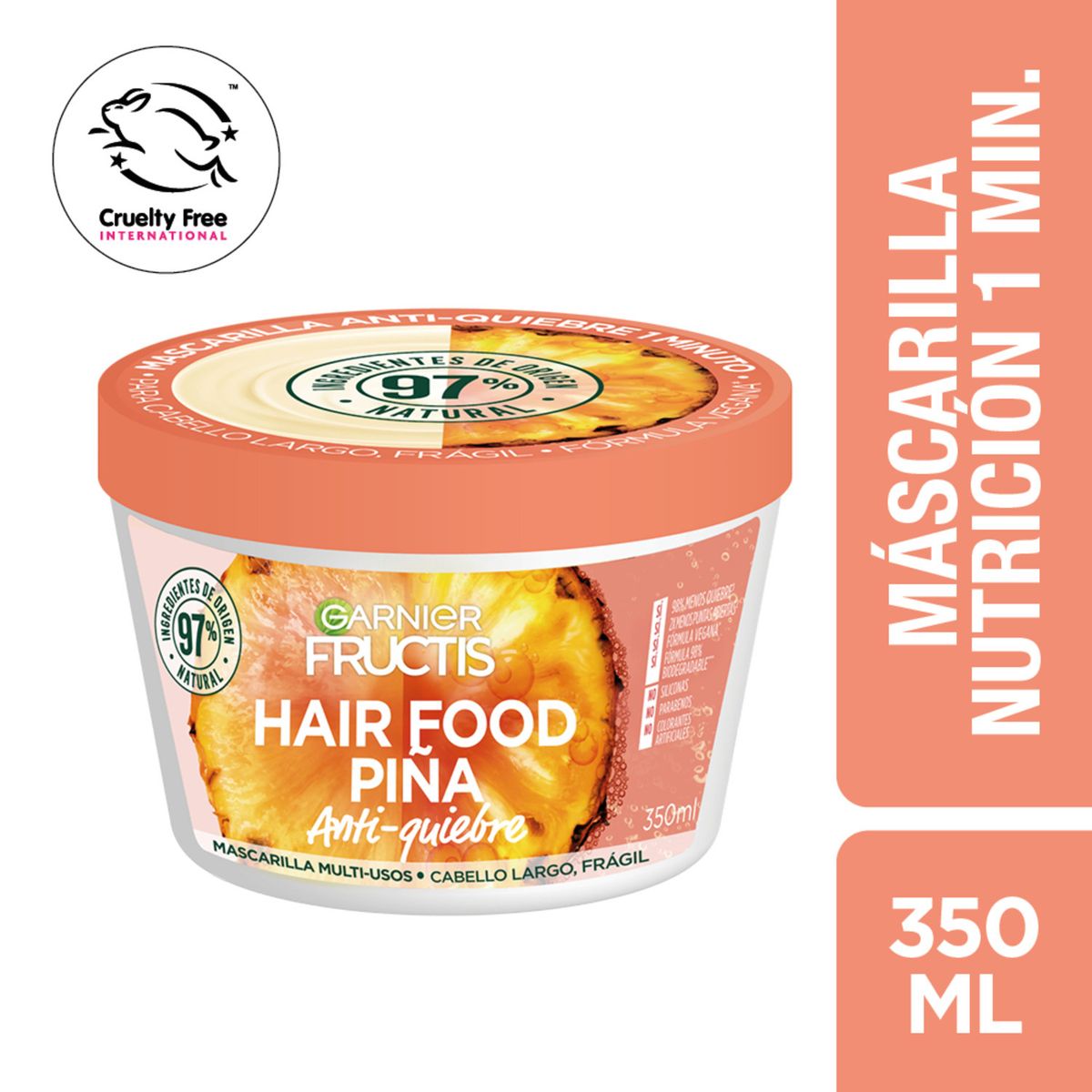 FRUCTIS - Mascarilla Capilar Garnier Fructir Hair Food 350 ml