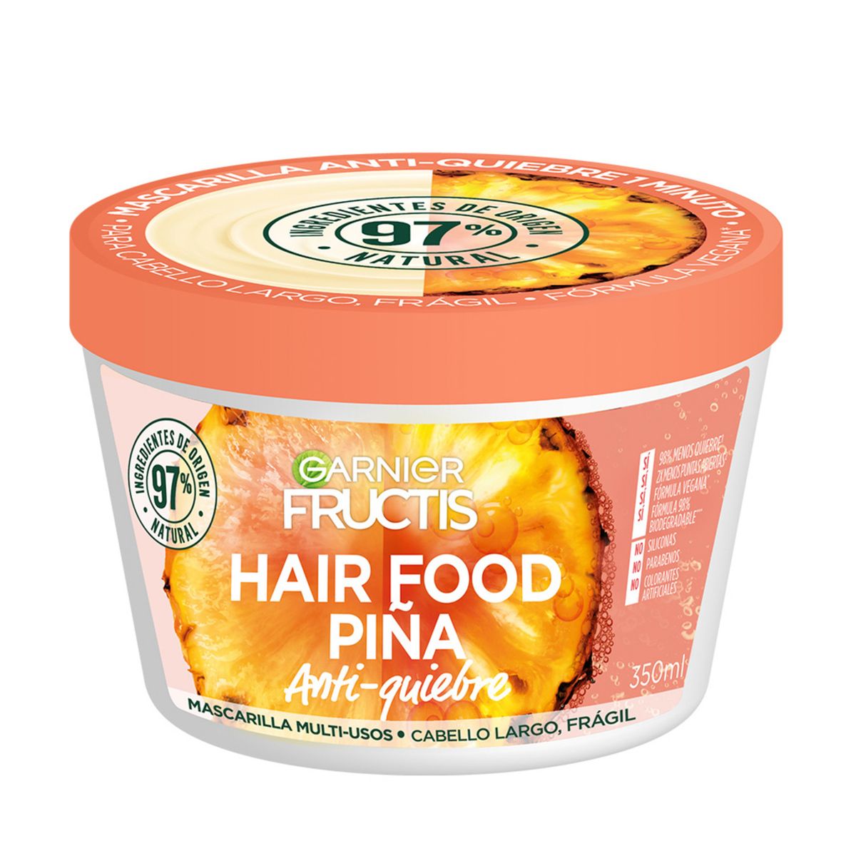FRUCTIS - Mascarilla Capilar Garnier Fructir Hair Food 350 ml