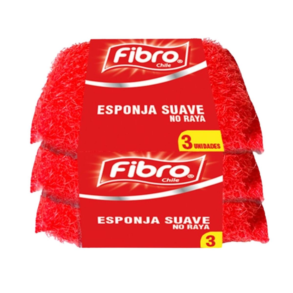FIBRO - Pack Esponjas Suaves Fibro 3 Un