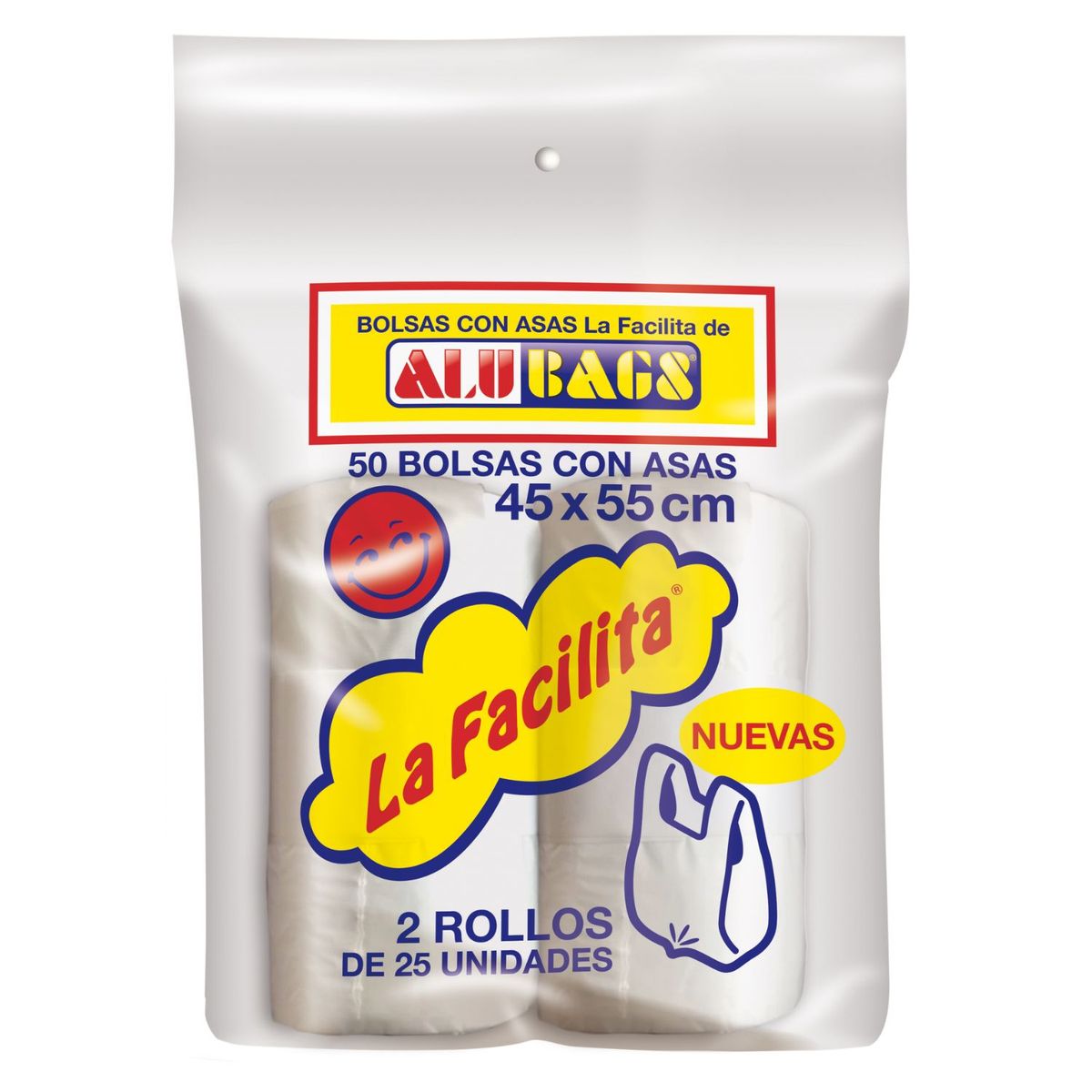 LA FACILITA - Bolsas Multiuso con Asas La Facilita 45 x 55 cms 50 Un