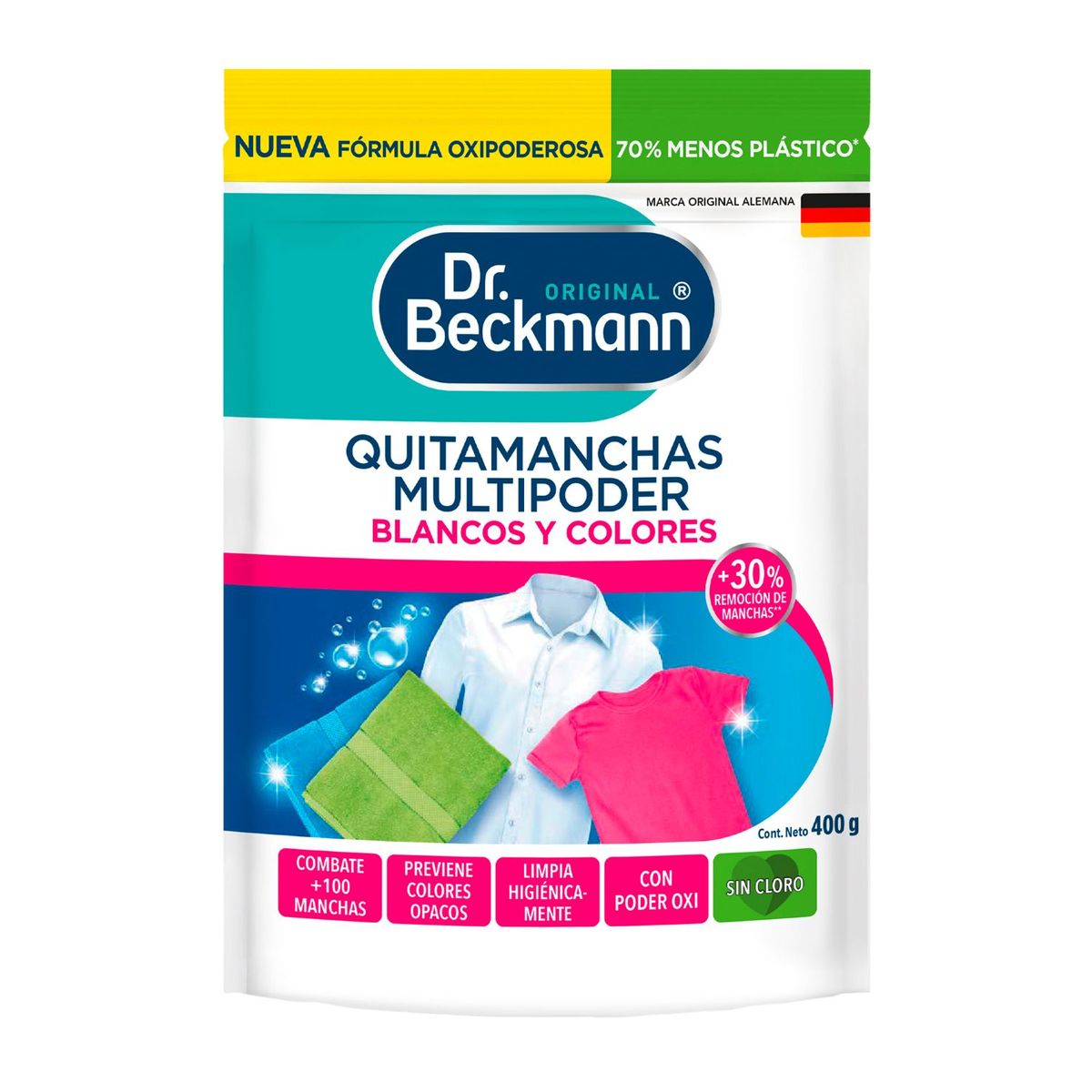 DR BECKMANN - Quitamanchas Multipoder Blancos y Colores Dr. Beckmann 400r g