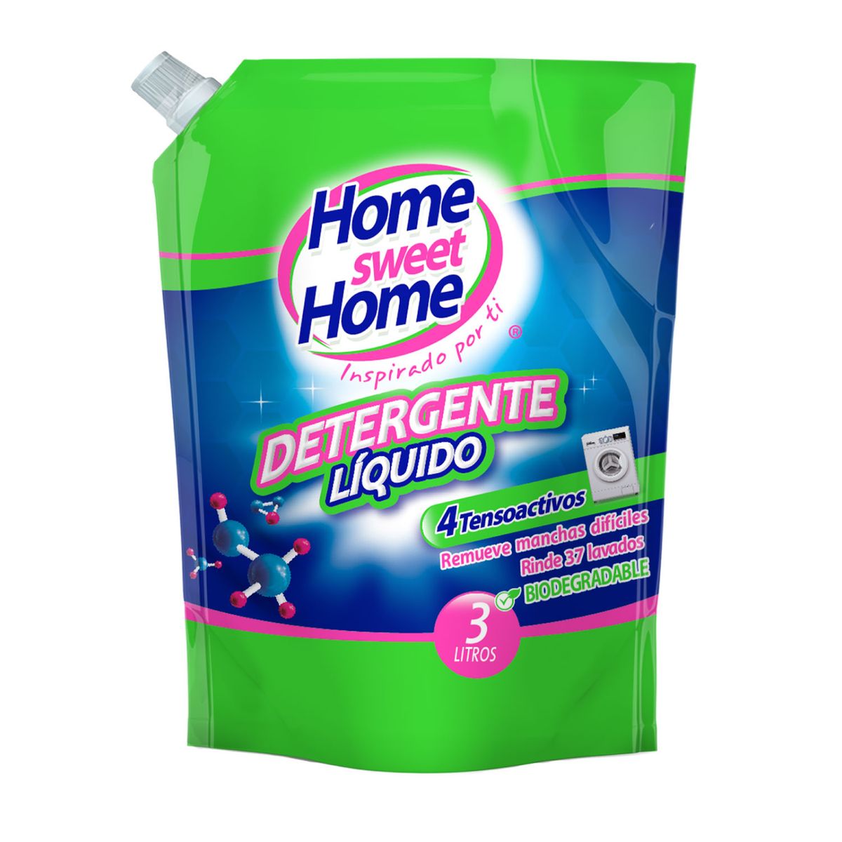 HOME SWEET HOME - Detergente Líquido Doypack Floral Home Sweet Home 3 lt