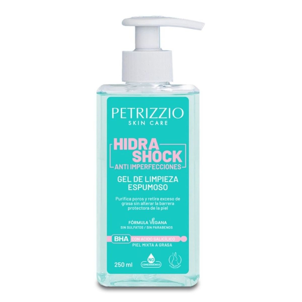 PETRIZZIO - Gel de Limpieza Espumoso Hidro Shock Anti Imperfecciones Petrizzio 250 ml