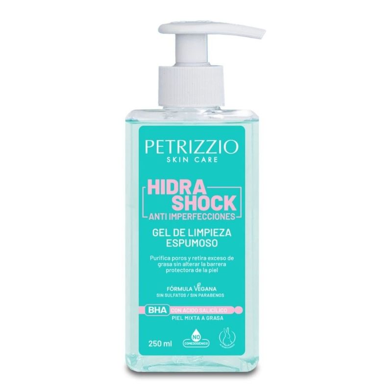 PETRIZZIO - Gel de Limpieza Espumoso Hidro Shock Anti Imperfecciones Petrizzio 250 ml