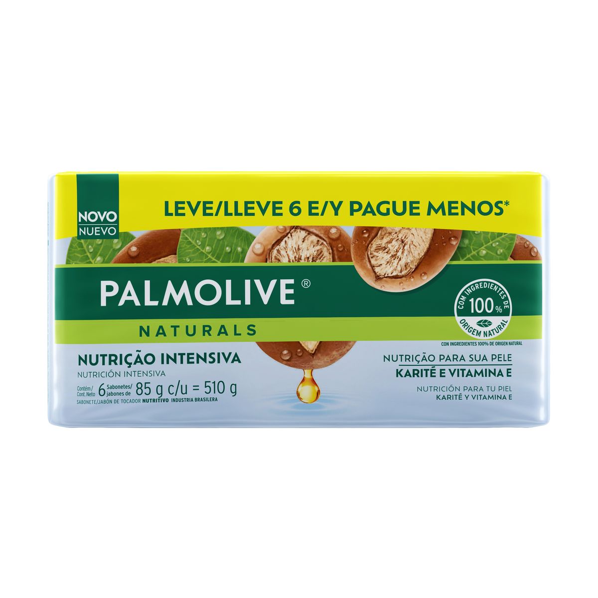 PALMOLIVE - Pack Jabón de Tocador Palmolive Karité 6 x 85 g