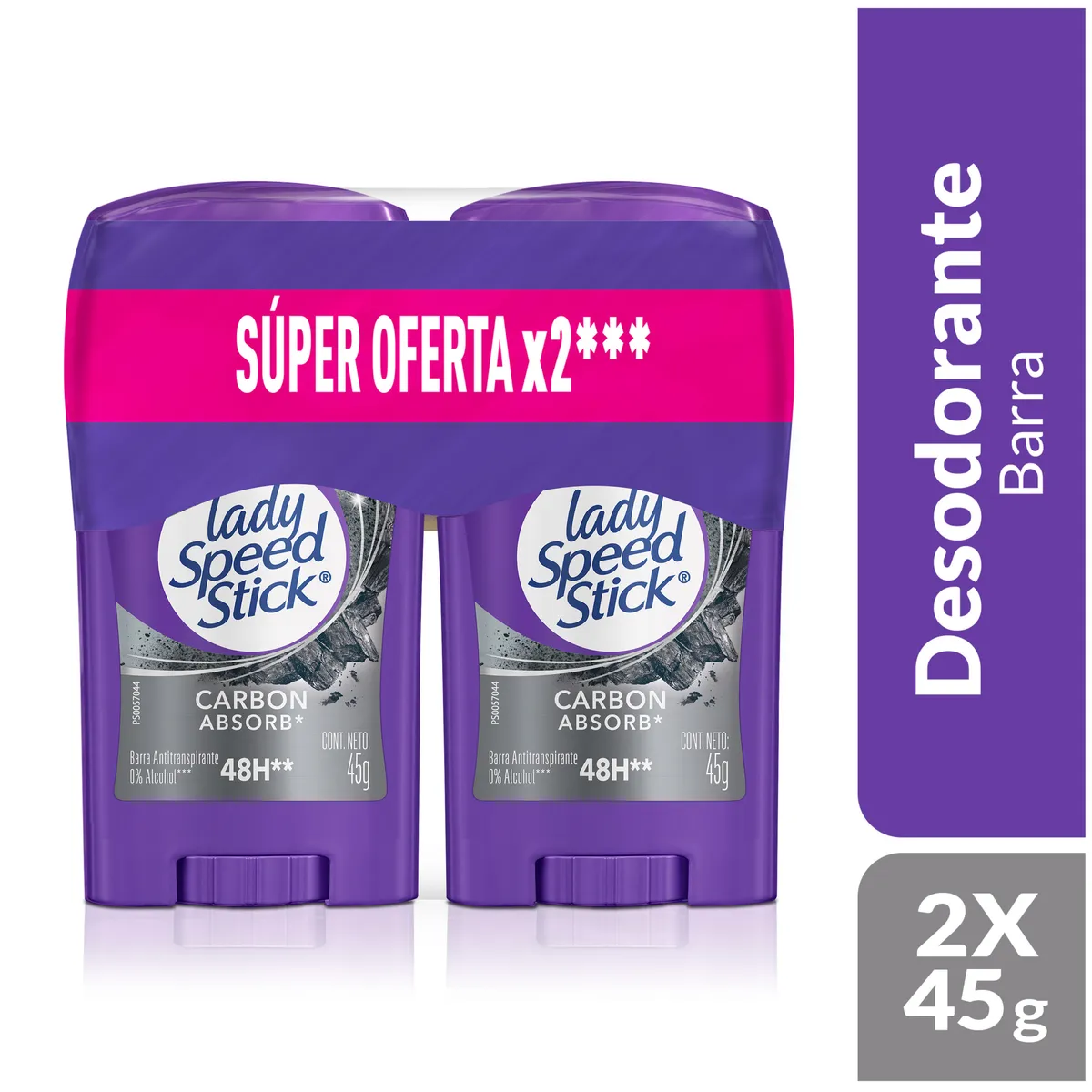 LADY SPEED STICK - Pack Desodorantes en Barra Lady Speed Stick Carbon Absorb Stick 2 x 45g