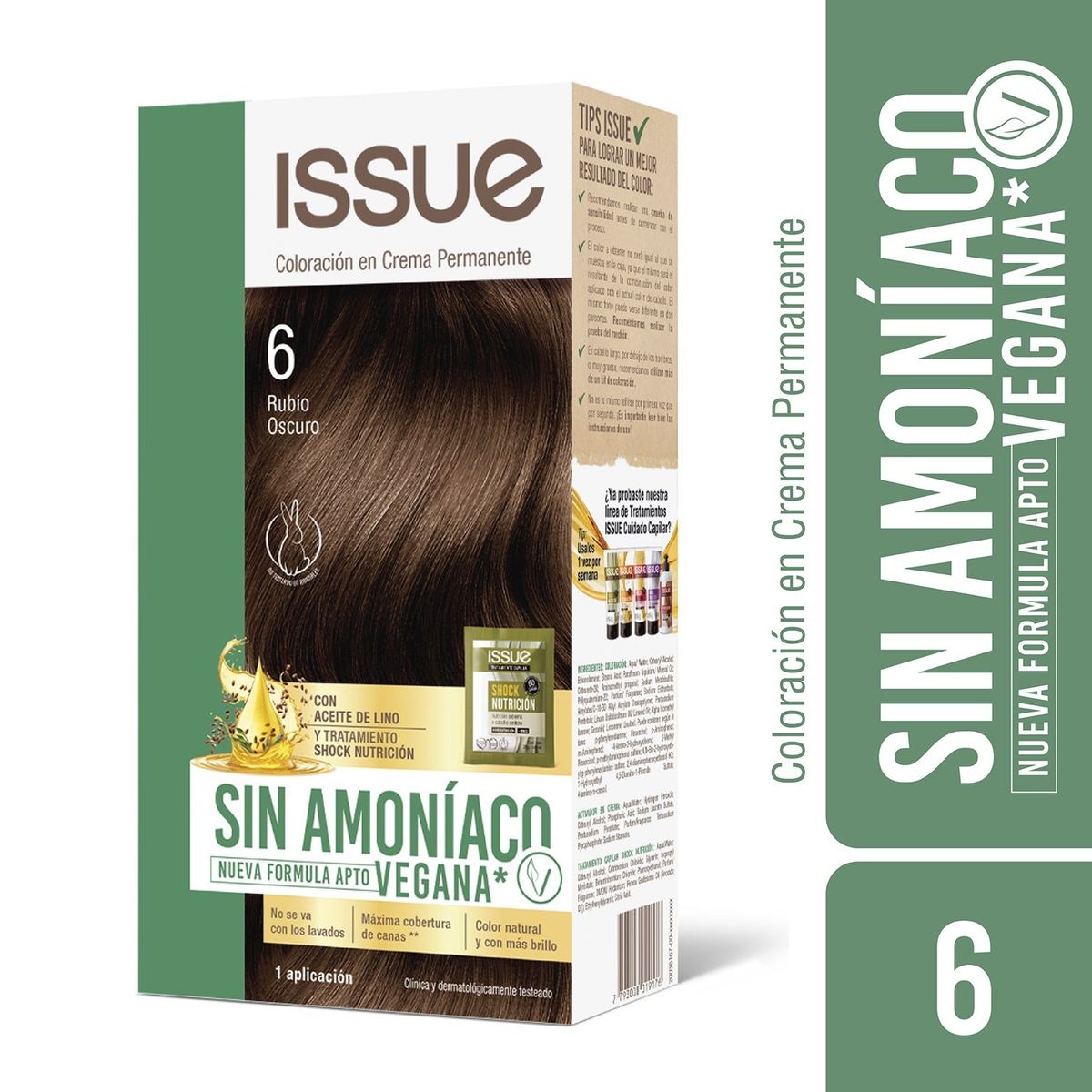 ISSUE - Coloración Issue Sin Amoniaco N° 6 Vegano
