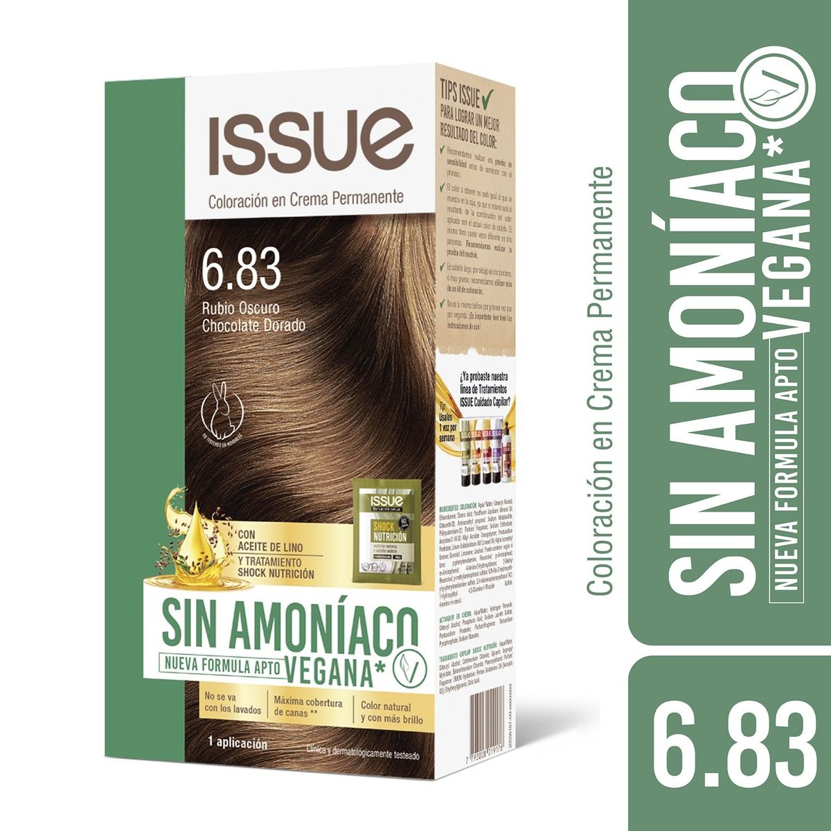 ISSUE - Coloración Issue Sin Amoniaco N° 6.83 Vegano