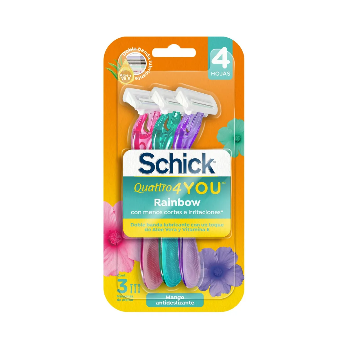 SCHICK - Máquina de Depilación Rainbow Schick 3 Un