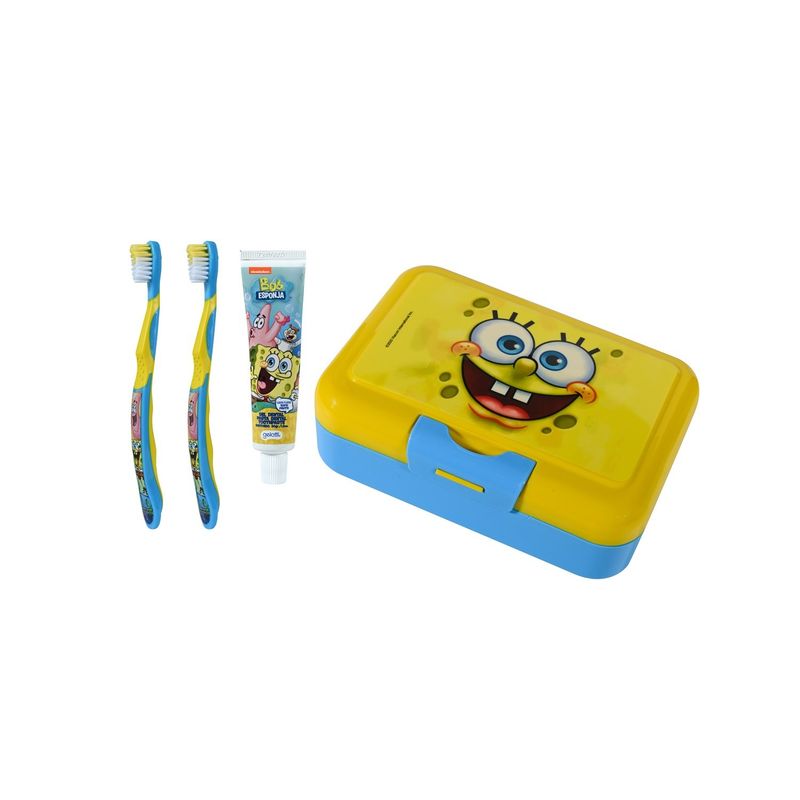 GELATTI - Lonchera + Set Higiene Bucal Bob Esponja Gelatti