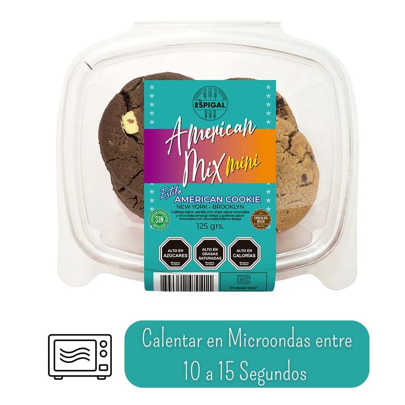 EL ESPIGAL - Mini Galletas American Cookie New York y Brooklyn El Espigal 125 g