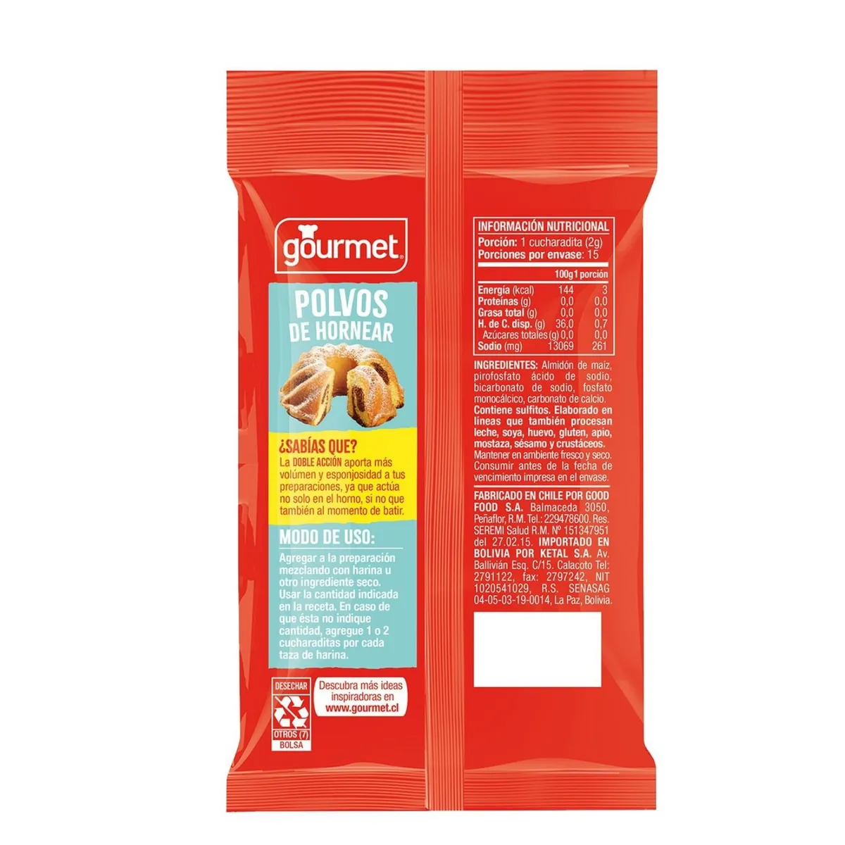 GOURMET - Polvo de Hornear Gourmet 30 g