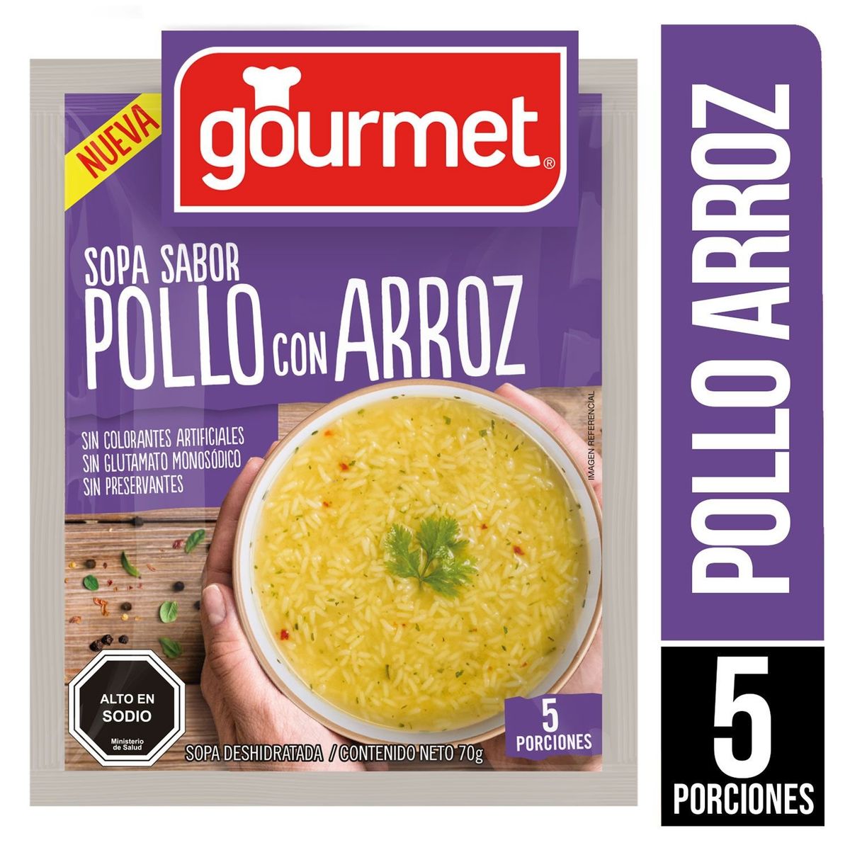 GOURMET - Sopa Sabor Pollo con Arroz Gourmet 70 g