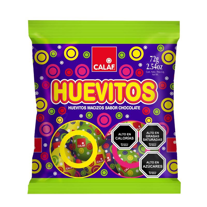 CALAF - Huevitos de Chocolate con Leche Macizos Bolsa Calaf 72 g