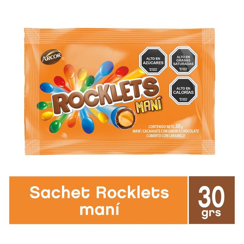 ARCOR - Chocolate Rocklets Maní 30 g