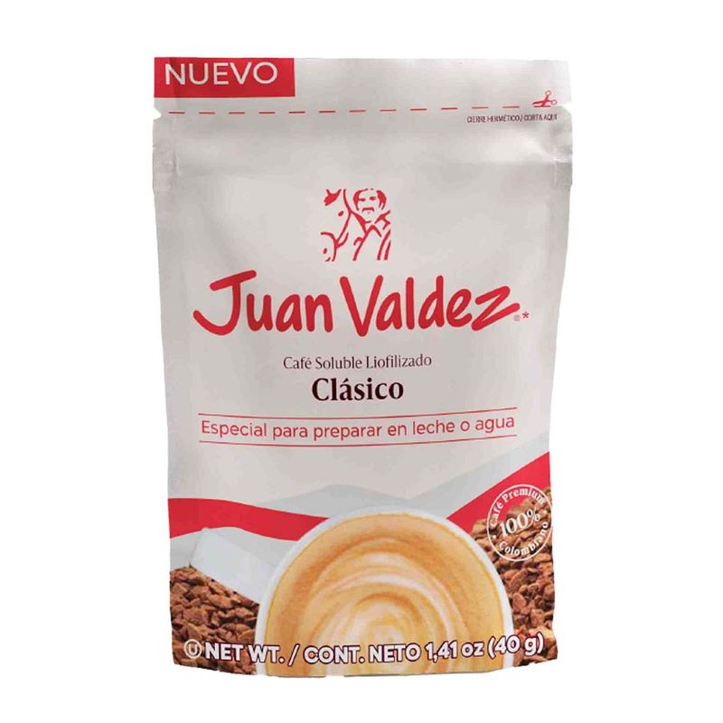 JUAN VALDEZ - Café Liofilizado Clásico Juan Valdez 40 g