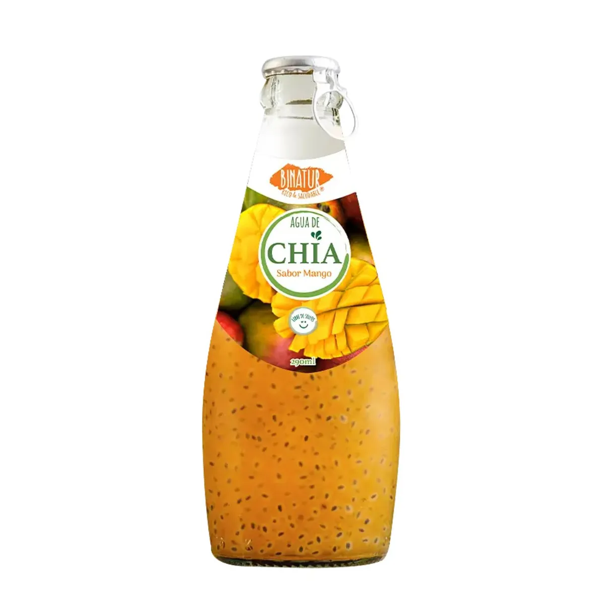BINATUR - Agua de Chía Sabor Mango Binatur 290 ml