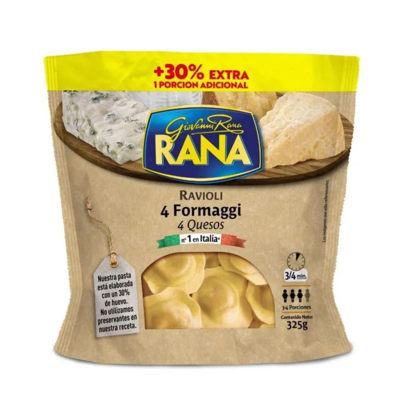 RANA - Pasta Ravioli Cuatro Quesos Rana 325 g