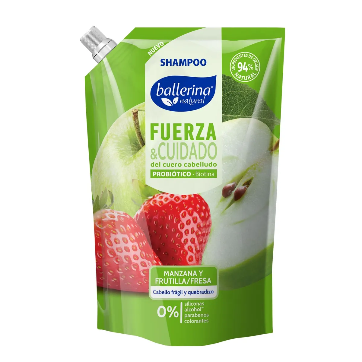 BALLERINA - Shampoo Fuerza y Cuidado Ballerina Doypack 750 ml