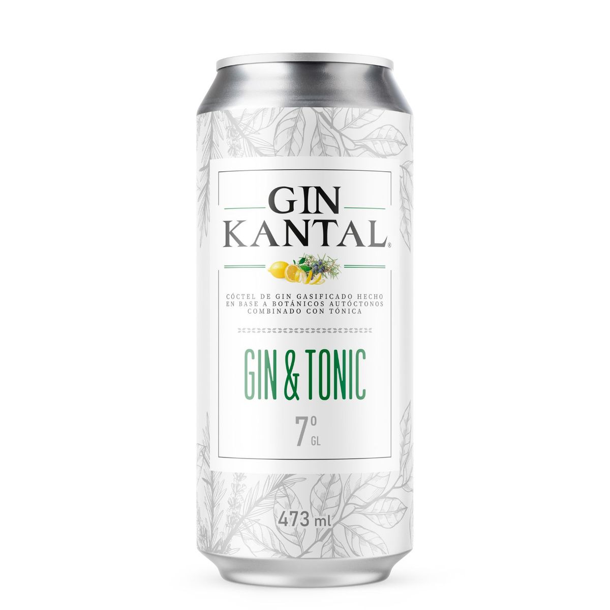KANTAL - Cóctel Gin & Tonic Lata Kantal 7° 473 ml