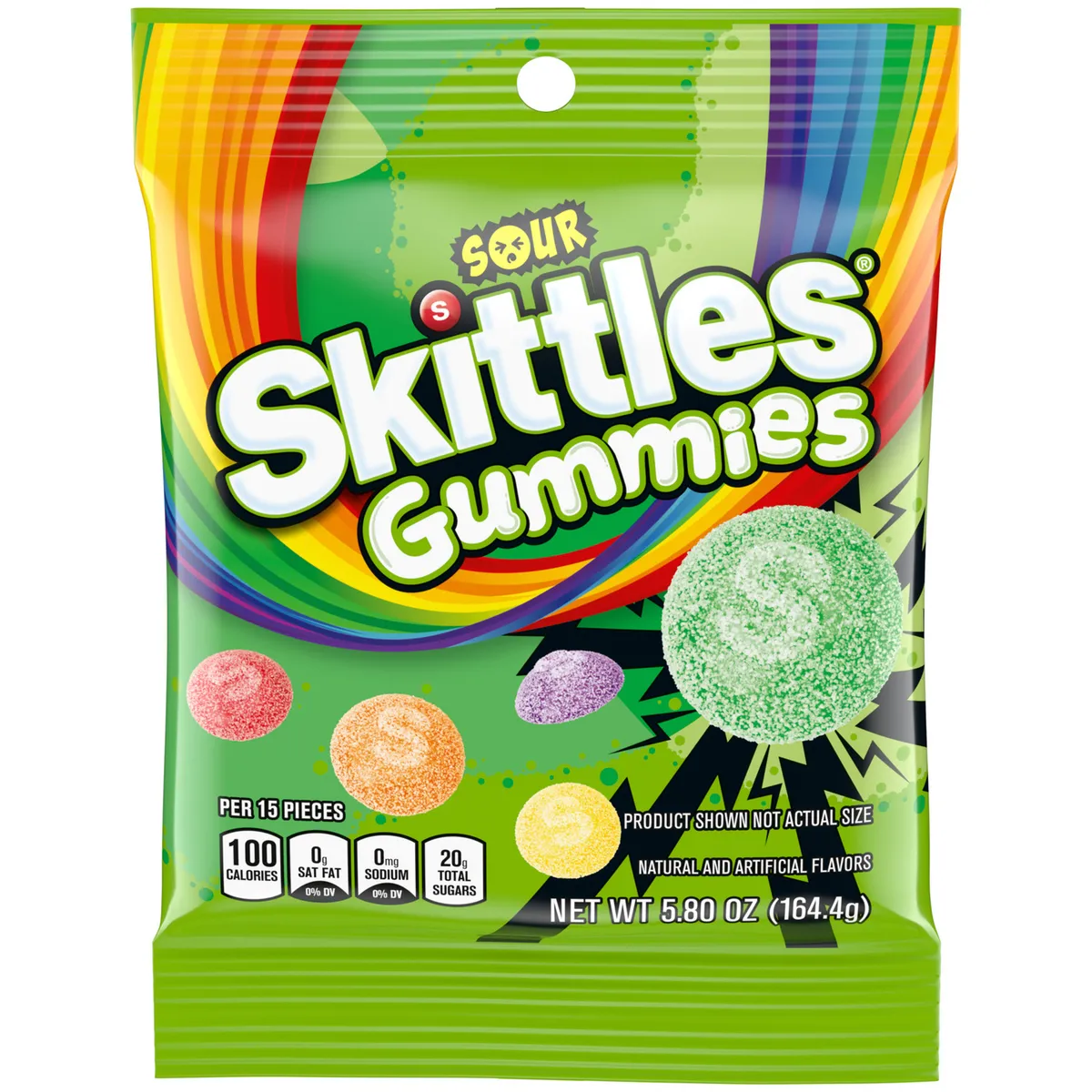 SKITTLES - Gomitas Skittles Sour 164 gr