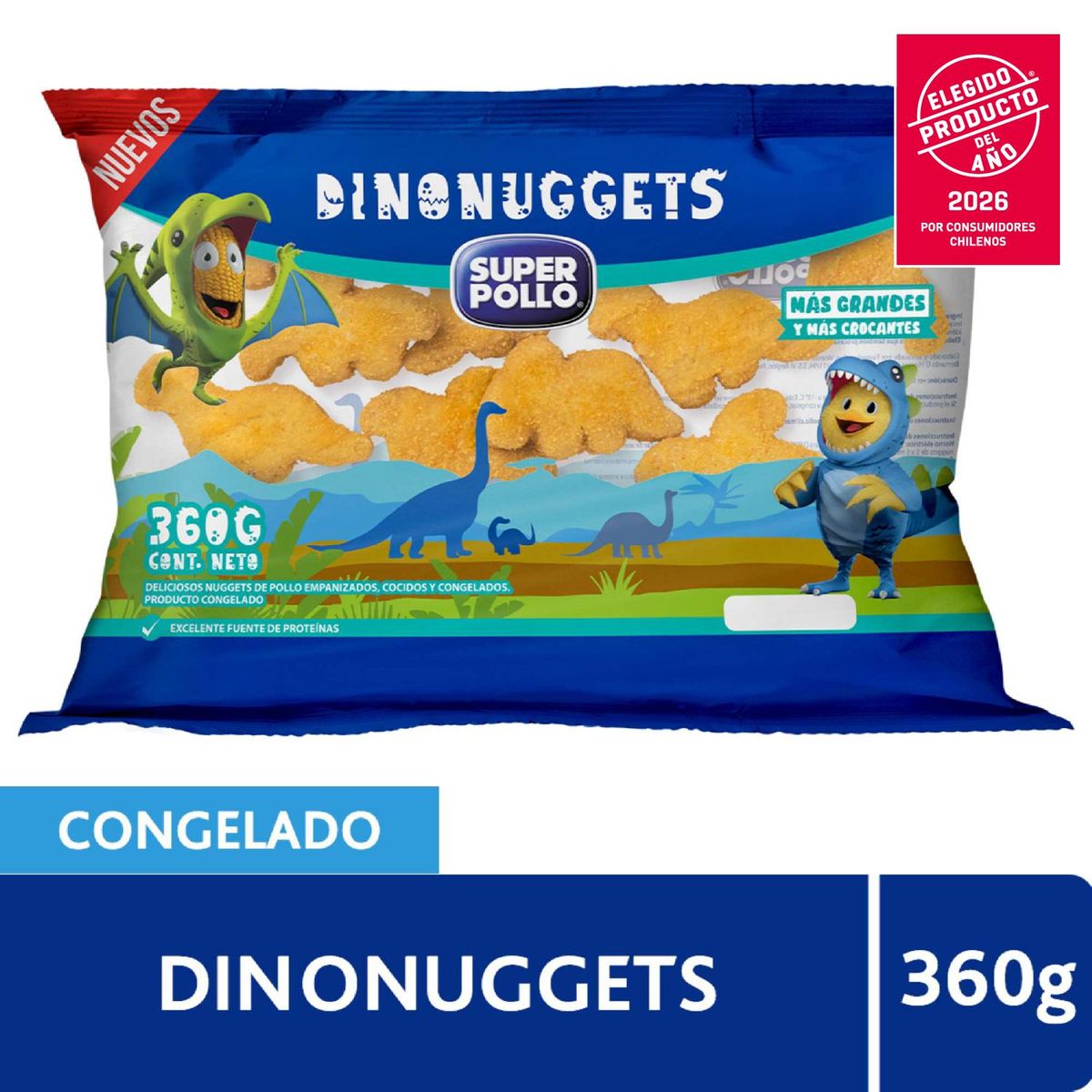 SUPER POLLO - Dino Nuggets Congelados Super Pollo 360 g
